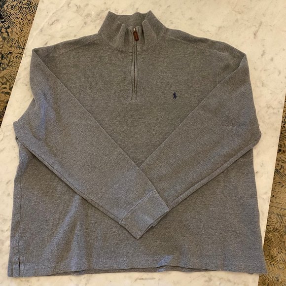 Polo Ralph Lauren Other - Polo Ralph Lauren Gray Quarter Zip Pullover XL